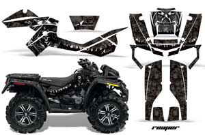 Can Am Outlander XMR 800R ATV Graphic Kit - 2006-2012 Reaper Black
