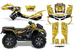 Can Am Outlander XMR 800R ATV Graphic Kit - 2006-2012 Reaper Yellow