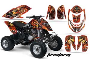 Can Am Bombardier DS650 ATV Graphic Kit - 2006-2016 Firestorm Red