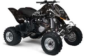 Can Am Bombardier DS650 ATV Graphic Kit - 2006-2016 Reaper Black