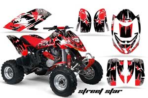 Can Am Bombardier DS650 ATV Graphic Kit - 2006-2016 Street Star Red