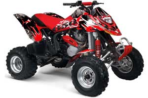 Can Am Bombardier DS650 ATV Graphic Kit - 2006-2016 Street Star Red