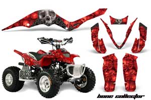Apex Pro Shark MXR 70 / 90 ATV Graphic Kit - All Years Bone Collector Red