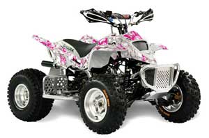 Apex Pro Shark MXR 70 / 90 ATV Graphic Kit - All Years Butterfly Pink