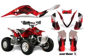 Apex Pro Shark MXR 70 / 90 ATV Graphic Kit - All Years Carbon X Red