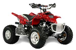 Apex Pro Shark MXR 70 / 90 ATV Graphic Kit - All Years Reaper Red