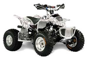 Apex Pro Shark MXR 70 / 90 ATV Graphic Kit - All Years Reaper White