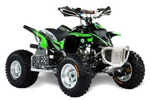 Apex Pro Shark MXR 70 / 90 ATV Graphic Kit - All Years Tribal Flames Green