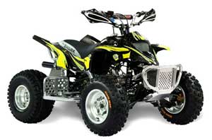 Apex Pro Shark MXR 70 / 90 ATV Graphic Kit - All Years Tribal Flames Yellow