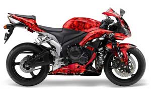 Honda CBR 600 RR Graphic Kit - 2007-2008 Reaper Red