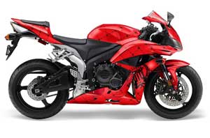 Honda CBR 600 RR Graphic Kit - 2007-2008 Reloaded Red