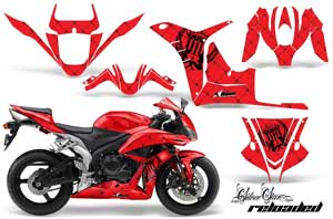 Honda CBR 1000 RR Graphic Kit - 2004-2005 Reloaded Red