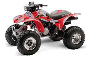 Honda TRX 300EX ATV Graphic Kit - 1993-2006 T Bomber Red