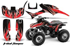 Honda TRX 300EX ATV Graphic Kit - 1993-2006 Tribal Flames Red