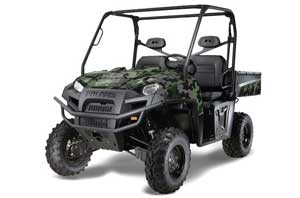 Polaris Ranger XP 500 / 800 / 900D 4x4 EFI Graphic Kit - 2010-2014 Camo Plate Green