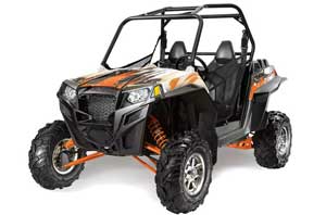 Polaris RZR 900 XP Graphic Kit - 2011-2014 Carbon X Orange