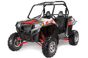 Polaris RZR 900 XP Graphic Kit - 2011-2014 Carbon X Red