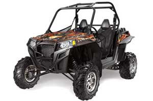Polaris RZR 900 XP Graphic Kit - 2011-2014 Firestorm Black
