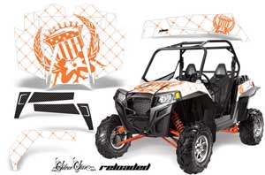 Polaris RZR 900 XP Graphic Kit - 2011-2014 Reloaded Orange