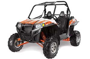 Polaris RZR 900 XP Graphic Kit - 2011-2014 Tribal Flames Orange