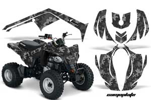 Can Am Bombardier DS250 ATV Graphic Kit - 2006-2021 Camoplate Black
