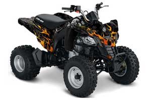 Can Am Bombardier DS250 ATV Graphic Kit - 2006-2021 Motorhead Black