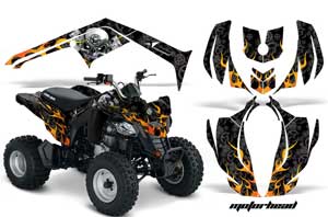 Can Am Bombardier DS250 ATV Graphic Kit - 2006-2021 Motorhead Black