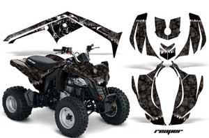 Can Am Bombardier DS250 ATV Graphic Kit - 2006-2021 Reaper Black