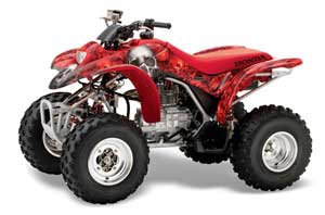 Honda TRX 250EX / 250X ATV Graphic Kit - 2002-2005 Bone Collector Red
