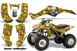Honda TRX 250EX / 250X ATV Graphic Kit - 2002-2005 Bone Collector Yellow