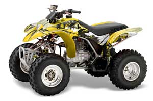Honda TRX 250EX / 250X ATV Graphic Kit - 2002-2005 Carbon X Yellow