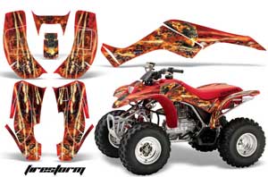 Honda TRX 250EX / 250X ATV Graphic Kit - 2002-2005 Firestorm Red