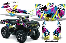 Can Am Outlander 500 / 650 / 800 / 800R / 1000 XT-P ATV Custom Graphic Kit - 2013-2016