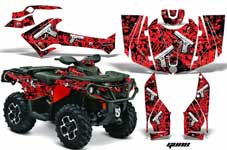 Can Am Outlander 500 / 650 / 800 / 800R / 1000 XT-P ATV Custom Graphic Kit - 2013-2016