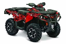 Can Am Outlander 500 / 650 / 800 / 800R / 1000 XT-P ATV Graphic Kit