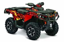 Can Am Outlander 500 / 650 / 800 / 800R / 1000 XT-P ATV Graphic Kit