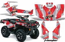 Can Am Outlander 500 / 650 / 800 / 800R / 1000 XT-P ATV Custom Graphic Kit - 2013-2016