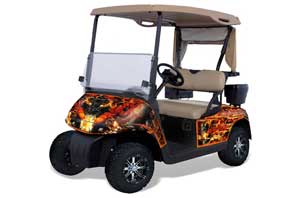 EZ-GO TXT Golf Cart Graphic Kit