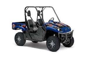 Yamaha Rhino 700 / 660 / 450 Graphic Kit - 2004-2013 Ed Hardy - Pirates Blue