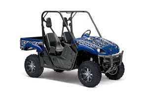 Yamaha Rhino 700 / 660 / 450 Graphic Kit - 2004-2013 Urban Camo Blue