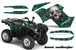 Yamaha Grizzly 700 / 550 ATV Graphic Kit - 2007-2014 Bone Collector Green