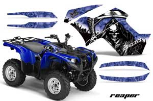 Yamaha Grizzly 700 / 550 ATV Graphic Kit - 2007-2014 Reaper Blue