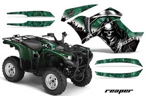 Yamaha Grizzly 700 / 550 ATV Graphic Kit - 2007-2014 Reaper Green