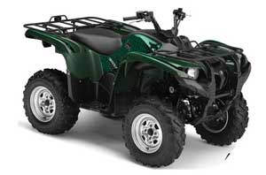 Yamaha Grizzly 700 / 550 ATV Graphic Kit - 2007-2014 Diamond Flames Green