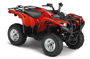 Yamaha Grizzly 700 / 550 ATV Graphic Kit - 2007-2014 Diamond Flames Red