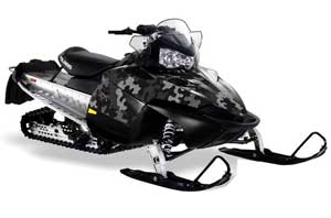 Polaris RMK / Shift / Assault Sled Graphic Kit - 2006-2020 Camoplate Black