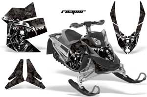 Ski Doo Rev XP Sled Graphic Kit - 2008-2012 Reaper Black