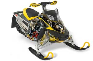 Ski Doo Rev XP Sled Graphic Kit - 2008-2012 Number of the Beast