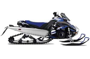 Yamaha FX Nytro Sled Graphic Kit - 2008-2014 Carbon X Blue