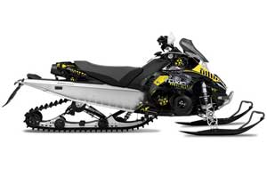 Yamaha FX Nytro Sled Graphic Kit - 2008-2014 Toxicity Yellow